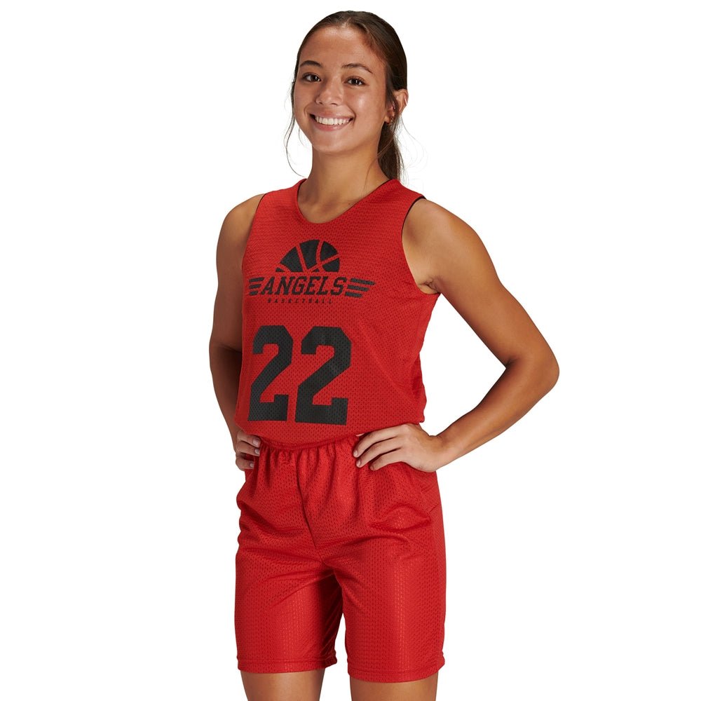 Champro Polyester Reversible Basketball Jersey - Women's | Champro BBJPW ORANGEBODYWHITEBODY S Basketball