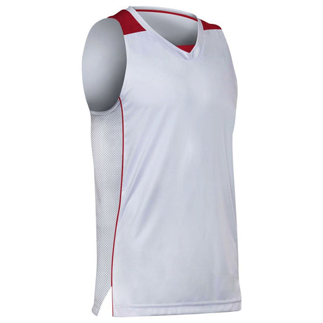 Champro Prime Basketball Jersey | Champro BBJ23 WHITESCARLET S Basketball