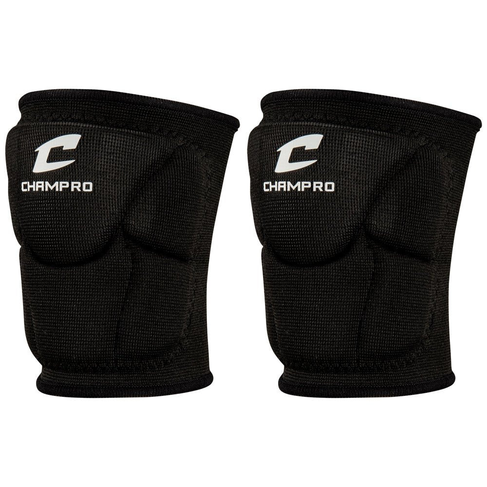 Champro Pro - Plus Low Profile Knee Pad | Champro A2001 BLACK S Volleyball Knee Pads