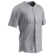 Champro Pro - Style Warp Knit Jersey | Champro BS14 - BS14Y GREYBLACKPIN S Baseball & Softball Jerseys