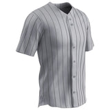 Champro Pro - Style Warp Knit Jersey | Champro BS14 - BS14Y GREYBLACKPIN S Baseball & Softball Jerseys