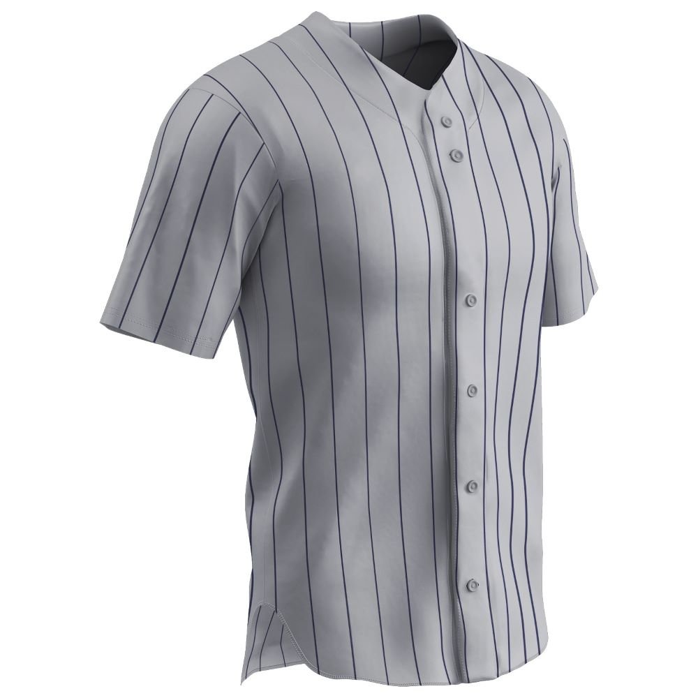Champro Pro - Style Warp Knit Jersey | Champro BS14 - BS14Y GREYNAVYPIN S Baseball & Softball Jerseys