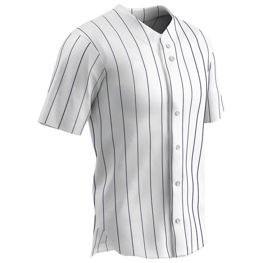 Champro Pro - Style Warp Knit Jersey | Champro BS14 - BS14Y WHITENAVYPIN S Baseball & Softball Jerseys