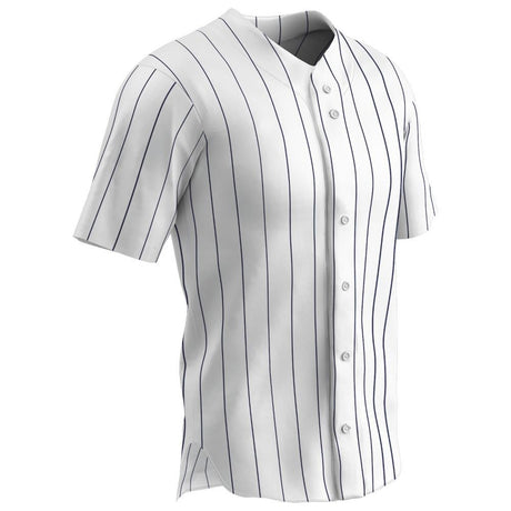 Champro Pro - Style Warp Knit Jersey | Champro BS14 - BS14Y WHITENAVYPIN S Baseball & Softball Jerseys