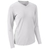 Champro Rally Long Sleeve Volleyball Jersey | Champro VJ10 WHITEWHITE XS Volleyball