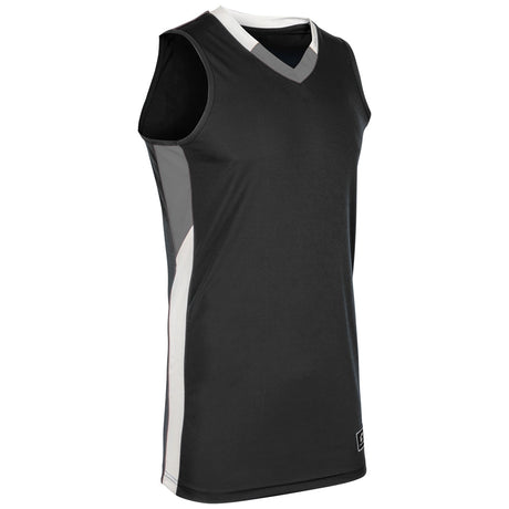 Champro Rebel Basketball Jersey | Champro BBJ21 BLACKSILVERWHITE XS Basketball