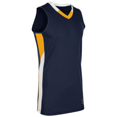 Champro Rebel Basketball Jersey | Champro BBJ21 NAVYGOLDWHITE XS Basketball