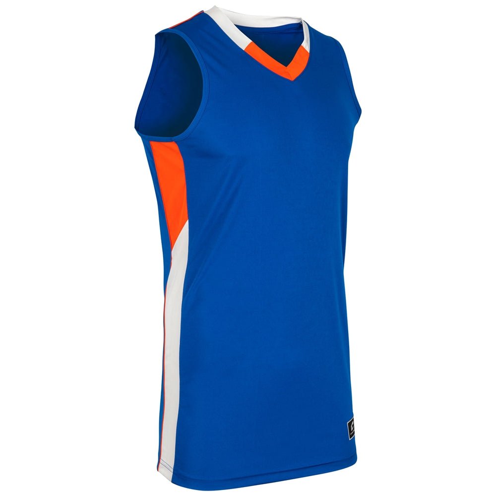 Champro Rebel Basketball Jersey | Champro BBJ21 ROYALORANGEWHITE XS Basketball
