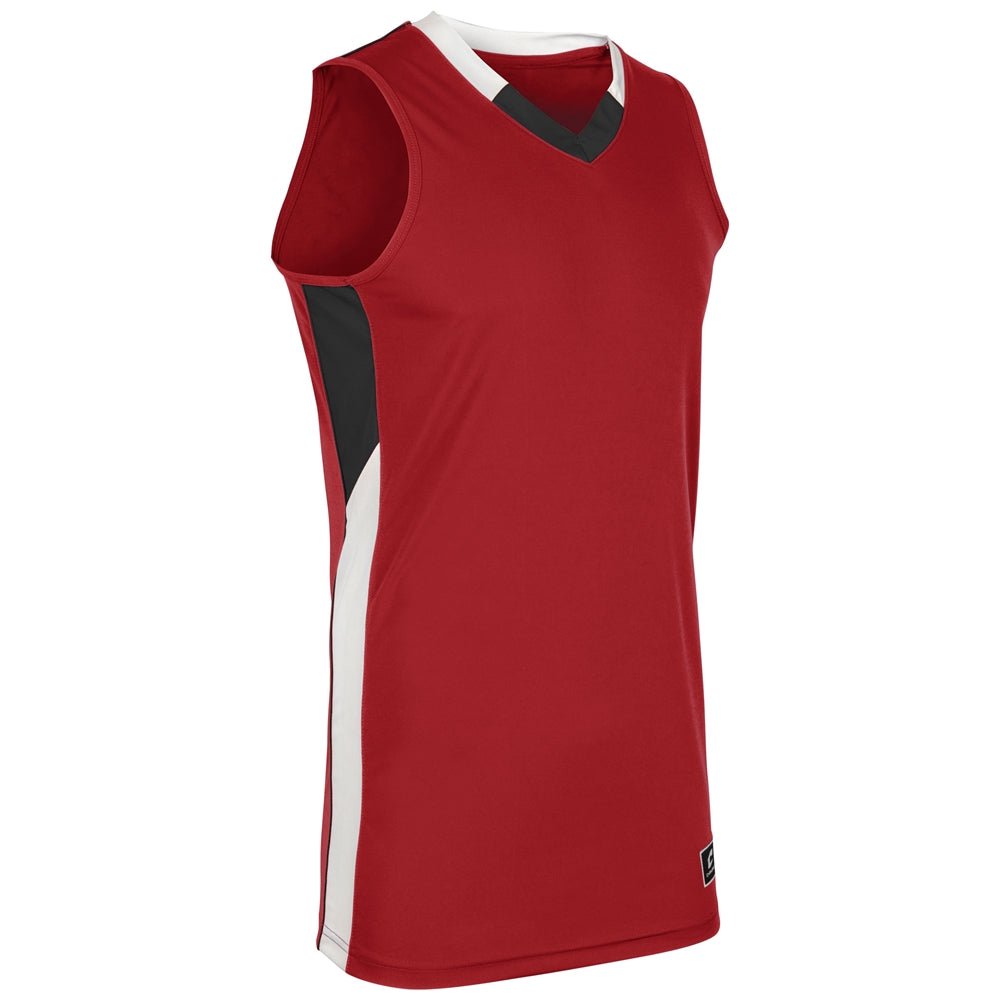 Champro Rebel Basketball Jersey | Champro BBJ21 SCARLETBLACKWHITE XS Basketball