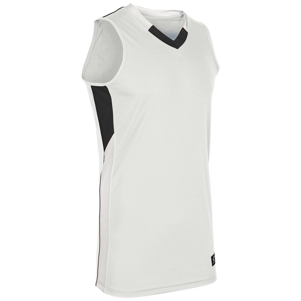 Champro Rebel Basketball Jersey | Champro BBJ21 WHITEBLACKWHITE XS Basketball
