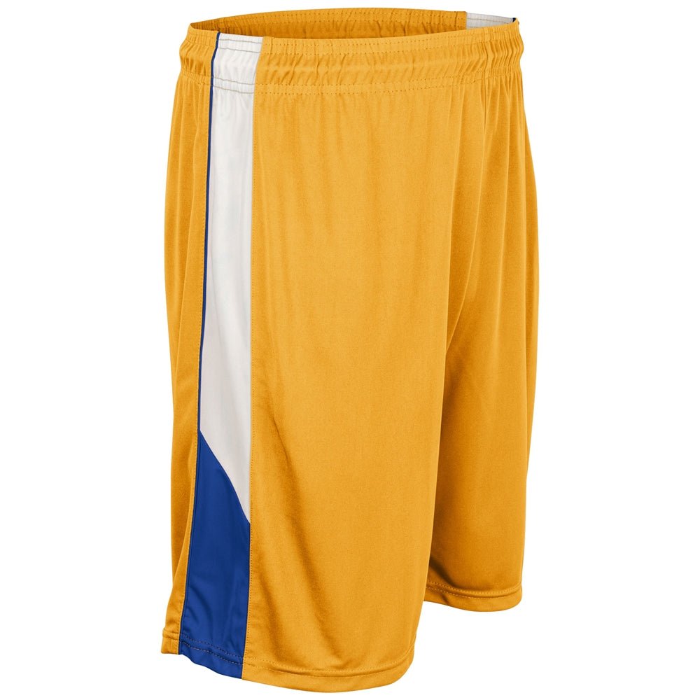 Champro Rebel Basketball Short | Champro BBS21 GOLDROYALWHITE XS Shorts