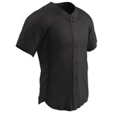 Champro RELIEVER Full Button Baseball Jersey | Champro BS149 BLACK S Baseball & Softball