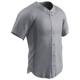 Champro RELIEVER Full Button Baseball Jersey | Champro BS149 GREY S Baseball & Softball