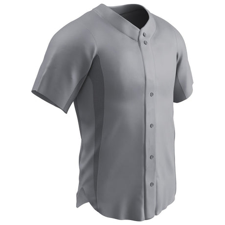 Champro RELIEVER Full Button Baseball Jersey | Champro BS149 GREY S Baseball & Softball