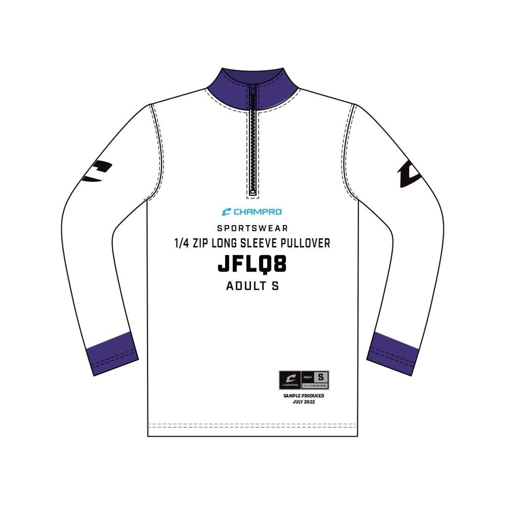 Champro SIZE KIT Juice 1/4 Zip Long Sleeve Pullover | Champro SJFLQ8KIT Standard XS