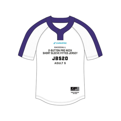 Champro SIZE KIT Juice 2 - Button Pro Neck Short Sleeve Fitted Jersey | Champro SJBS20KIT Standard XS