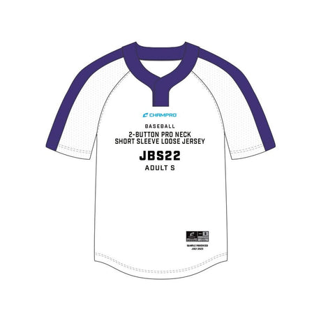 Champro SIZE KIT Juice 2 - Button Pro Neck Short Sleeve Loose Jersey | Champro SJBS22KIT Standard XS