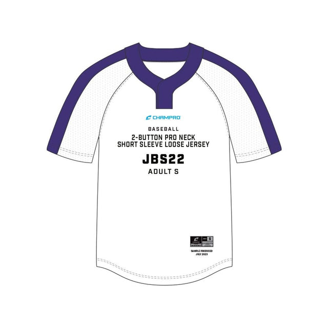 Champro SIZE KIT Juice 2 - Button Pro Neck Short Sleeve Loose Jersey | Champro SJBS22KIT Standard XS