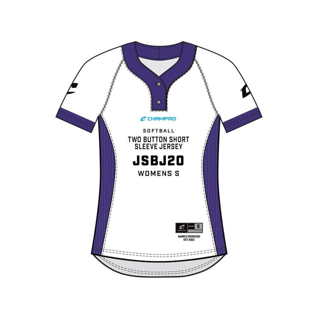 Champro SIZE KIT Juice 2 - Button Short Sleeve Jersey | Champro SJSBJ20KIT Standard XS