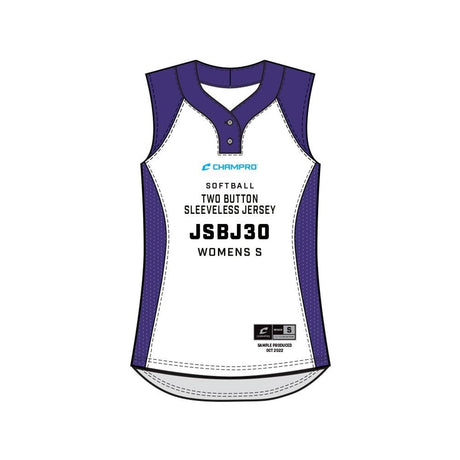 Champro SIZE KIT Juice 2 - Button Sleeveless Jersey | Champro SJSBJ30KIT Standard XS Tank Top