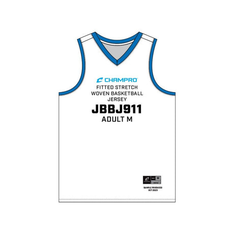 Champro SIZE KIT Juice Fitted Stretch Woven Basketball Jersey | Champro SJBBJ911KIT Standard XS Basketball