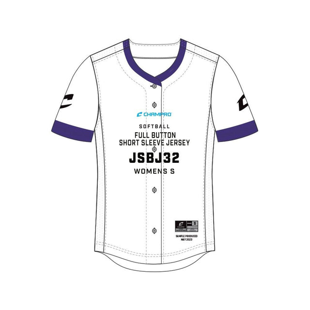 Champro SIZE KIT Juice Full Button Short Sleeve Jersey | Champro SJSBJ32KIT Standard XS