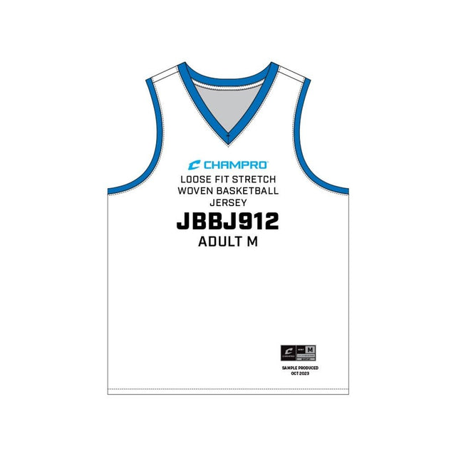 Champro SIZE KIT Juice Loose Fit Stretch Woven Basketball Jersey | Champro SJBBJ912KIT Standard XS Basketball