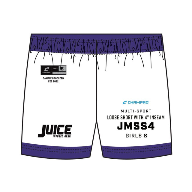 Champro SIZE KIT Juice Multi - Sport Loose Short with 4\" Inseam: Z - Cloth | Champro SJMSS4KIT Standard XS