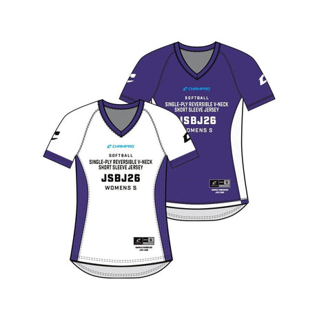 Champro SIZE KIT Juice Single - Ply Reversible V - Neck Short Sleeve Jersey | Champro SJSBJ26KIT Standard XS