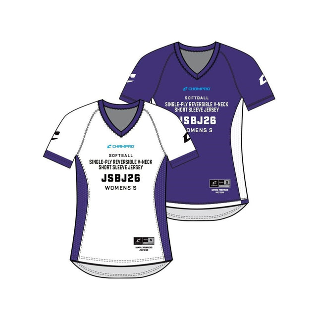 Champro SIZE KIT Juice Single - Ply Reversible V - Neck Short Sleeve Jersey | Champro SJSBJ26KIT Standard XS
