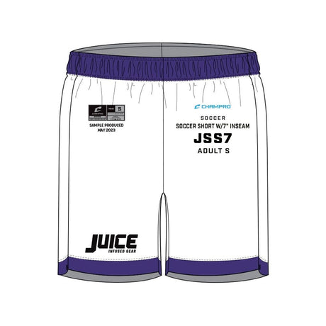 Champro SIZE KIT Juice Soccer Short w/7\" Inseam | Champro SJSS7KIT Standard S