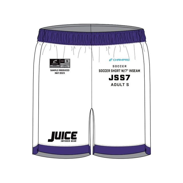 Champro SIZE KIT Juice Soccer Short w/7\" Inseam | Champro SJSS7KIT Standard S