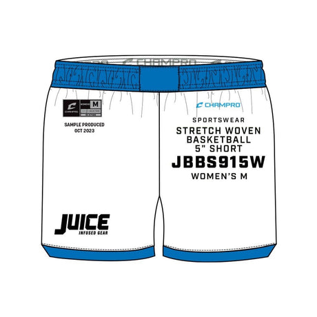 Champro SIZE KIT Juice Stretch Woven Basketball 5\" Short | Champro SJBBS915KIT Standard XS Basketball