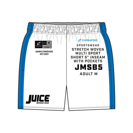 Champro SIZE KIT Juice Stretch Woven Multi Sport Short 5\" Inseam w/Pockets | Champro SJMSB5PKIT Standard XS