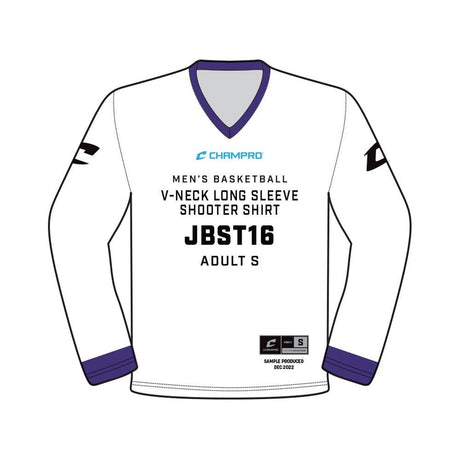 Champro SIZE KIT Juice V - Neck Long Sleeve Shooter Shirt | Champro SJBST16KIT Standard S