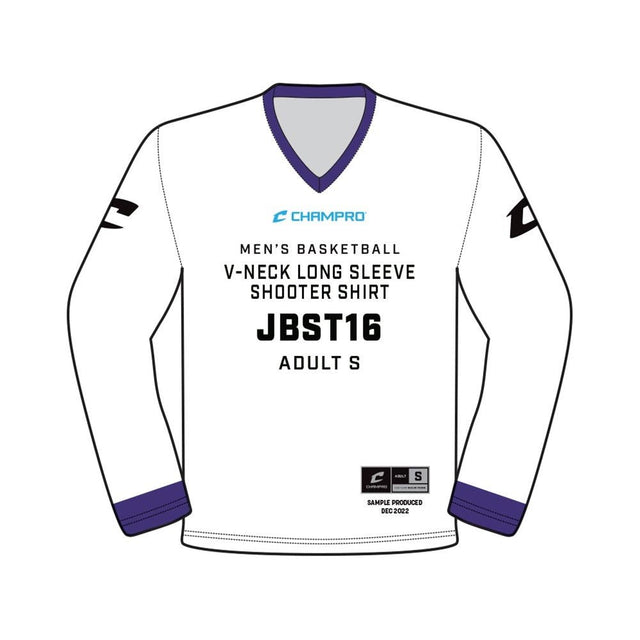 Champro SIZE KIT Juice V - Neck Long Sleeve Shooter Shirt | Champro SJBST16KIT Standard S