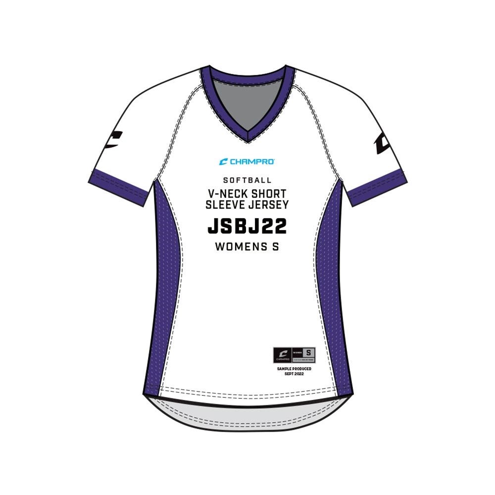 Champro SIZE KIT Juice V - Neck Short Sleeve Jersey | Champro SJSBJ22KIT Standard XS