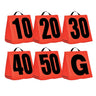 Champro Solid Weighted Football Yard Markers | Champro A102S Standard Standard American Football Training Equipment