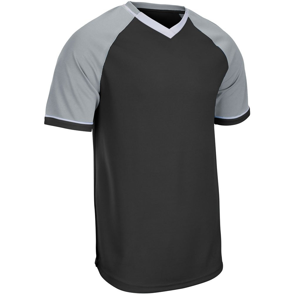 Champro Square Up V - Neck Jersey | Champro BS67 BLACKSILVERWHITE XS