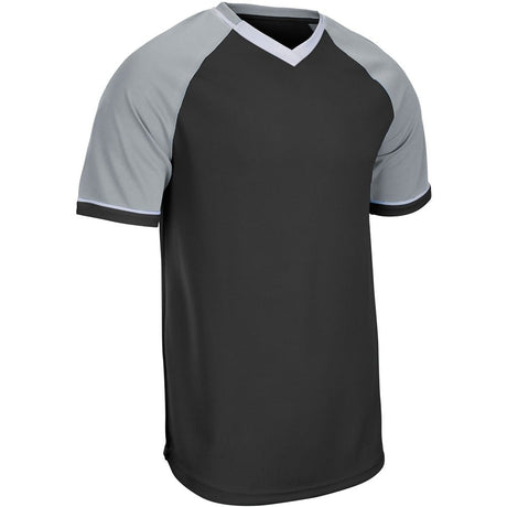 Champro Square Up V - Neck Jersey | Champro BS67 BLACKSILVERWHITE XS