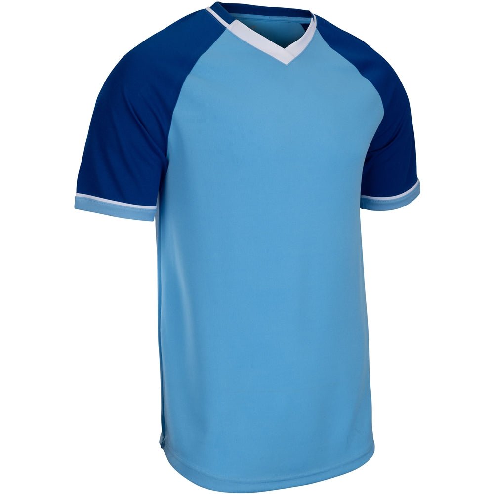 Champro Square Up V - Neck Jersey | Champro BS67 LIGHTBLUEROYALWHITE XS
