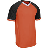 Champro Square Up V - Neck Jersey | Champro BS67 ORANGEBLACKWHITE XS