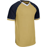 Champro Square Up V - Neck Jersey | Champro BS67 VEGASGOLDNAVYWHITE XS