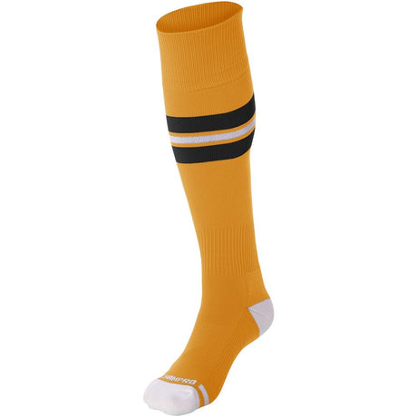 Champro Striped Baseball Sock | Champro AS3 GOLDBLACKWHITE XS Athletic Socks