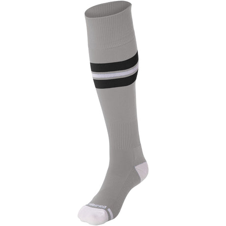 Champro Striped Baseball Sock | Champro AS3 GREYBLACKWHITE XS Athletic Socks