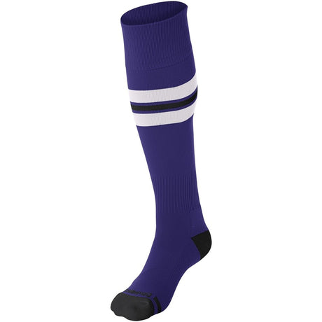 Champro Striped Baseball Sock | Champro AS3 PURPLEWHITEBLACK XS Athletic Socks