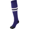 Champro Striped Baseball Sock | Champro AS3 PURPLEWHITEBLACK XS Athletic Socks