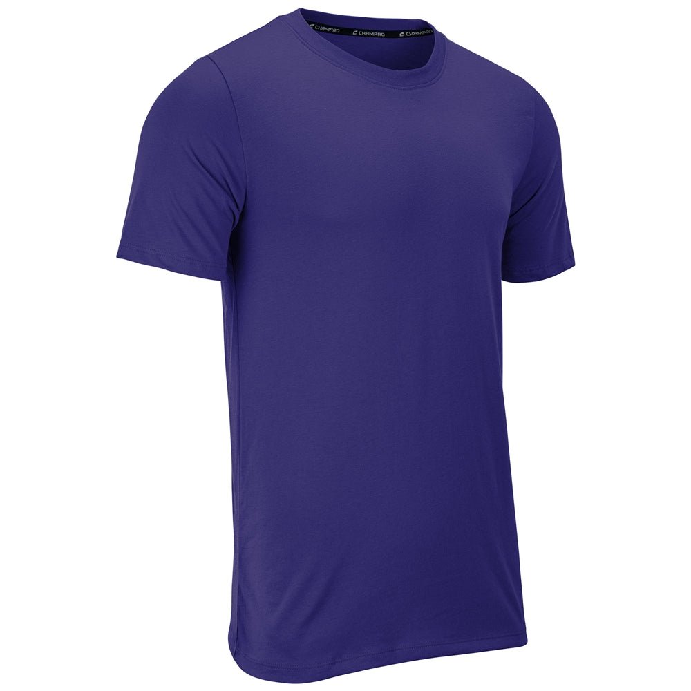 Champro Tackle Crew Neck Tee | Champro T201 PURPLE XS T-Shirts