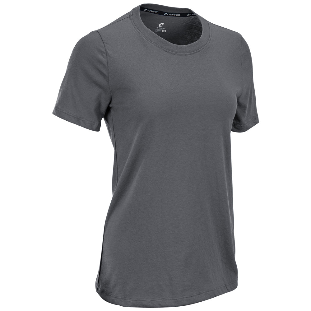 Champro Tackle Crew Neck Tee | Champro T202 CHARCOAL XS T-Shirts