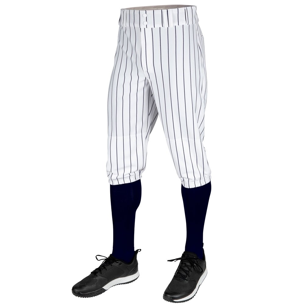 Champro Triple Crown 2.0 KNICKER PINSTRIPE | Champro BP68PIN WHITENAVY Youth XS Baseball Pants